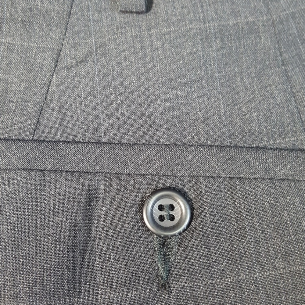 NICE Vtg MENS DOCKERS PREMIUM DRESS PANTS Charcoal - Picture 2 of 7